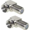 Berger Winkeladapter F-Stecker/F-Buchse, 90° (2er Set) -Energie Sat Anlagen Geschaft 231646 2429279