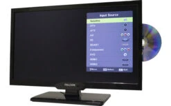 Falcon EasyFind Camping Travel LED-Fernseher 19 Zoll Inkl. Bluetooth 5.1