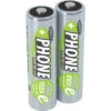Ansmann Phone Mignon AA 800 MAh NiMH Akkubatterie Wiederaufladbar (2er Pack)‌ -Energie Sat Anlagen Geschaft 272324 1927323