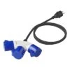 PAT Adapterkabel 150 Cm 3 X 2,5 Mm² Von Schuko Stecker Nach 3 X CEE -Energie Sat Anlagen Geschaft 442254 3407615