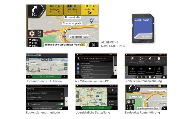 Xzent X-MAP27-MH3 Navipaket Für Infotainmentsystem X-427 Und X-F270 4 Xzent X-MAP27-MH3 Navipaket Für Infotainmentsystem X-427 Und X-F270 – Bild 2
