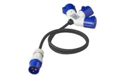 PAT CEE 3 Fach Verteiler 16 A 150 Cm 3 X 2,5 Mm² -Energie Sat Anlagen Geschaft 443183 3407513