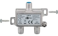 Goobay SAT Vorrang-Schalter Für 1 LNB An 2 Sat-Receiver
