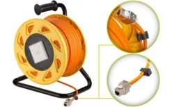 Goobay CAT 7A Netzwerk Kabeltrommel 50m -Energie Sat Anlagen Geschaft 445028 3159464