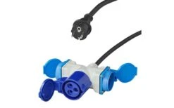 PAT Adapterkabel 150 Cm 3 X 2,5 Mm² Von Schuko Stecker Nach 1x CEE Und 2x Schuko Steckdose -Energie Sat Anlagen Geschaft 445124 3407690