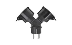 PAT Zweifachsteckdose Schuko Schwarz 16 A -Energie Sat Anlagen Geschaft 446678 4619511