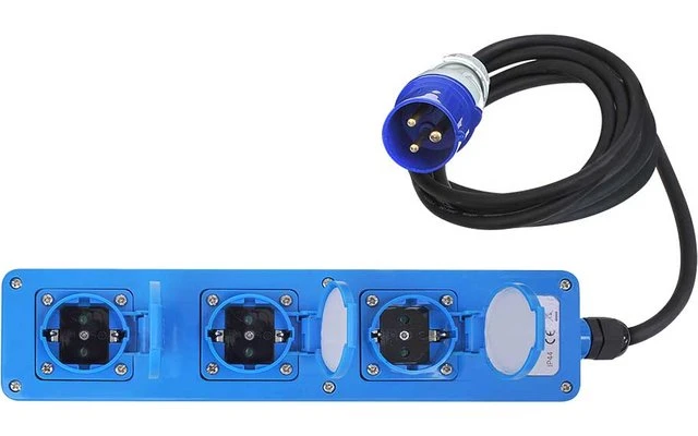 PAT CEE 3 Fach Steckdosenleiste Schuko 1,5 Meter 3 PAT CEE 3 Fach Steckdosenleiste Schuko 1,5 Meter