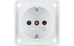 Berker Integro Steckdose Schutzkontakt 3-Pol Mit Erhöhter Berührungsschutz schwarz Matt -Energie Sat Anlagen Geschaft 494997 3341216