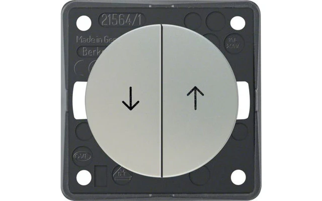 Berker Integro Jalousie-Serientaster Mit Aufdruck Symbol Pfeile Chrom Matt Lackiert 5 Berker Integro Jalousie-Serientaster Mit Aufdruck Symbol Pfeile Chrom Matt Lackiert – Bild 3