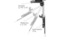 Schwaiger Motion 7 TV Decken- Und Dachschrägenhalter Neig-, Drehbar Bis 20 Kg / 37" -Energie Sat Anlagen Geschaft 505001 3318843
