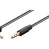 Goobay AUX, 3,5 Mm Stereo 3-pol., Slim, CU, Abgewinkelt Audio Verbindungskabel 0,5m -Energie Sat Anlagen Geschaft 509531 3332451