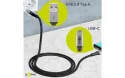 Goobay DAT USB-C Auf USB-A Textilkabel 0,5 M