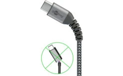 Goobay DAT USB-C Auf USB-A Textilkabel 0,5 M -Energie Sat Anlagen Geschaft 509739 3331851