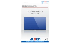 Alden PLA621-G30-240DT Satelliten TV Set Bestehend Aus Planar Flachantenne Mit S.S.C. HD Steuergerät Sowie Ultrawide TV 24 Zoll -Energie Sat Anlagen Geschaft 561515 3709772