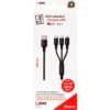 2GO USB 3 In 1 Ladekabel 150 Cm Schwarz -Energie Sat Anlagen Geschaft 599615 4418807