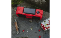 Albrecht DR 112 Outdoor Kurbelradio Mit DAB Plus / Solarmodul / Bluetooth / Powerbankfunktion 4 Ah -Energie Sat Anlagen Geschaft 671667 4590984