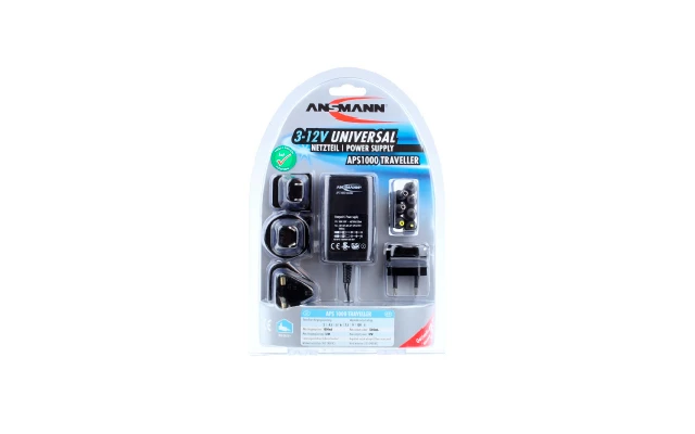 Ansmann Universal-Netzteil APS 1500 Max. 1,5 A/18 W Bei 3 - 12 V DC 3 Ansmann Universal-Netzteil APS 1500 Max. 1,5 A/18 W Bei 3 - 12 V DC