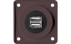 12 V USB Steckdose Braun